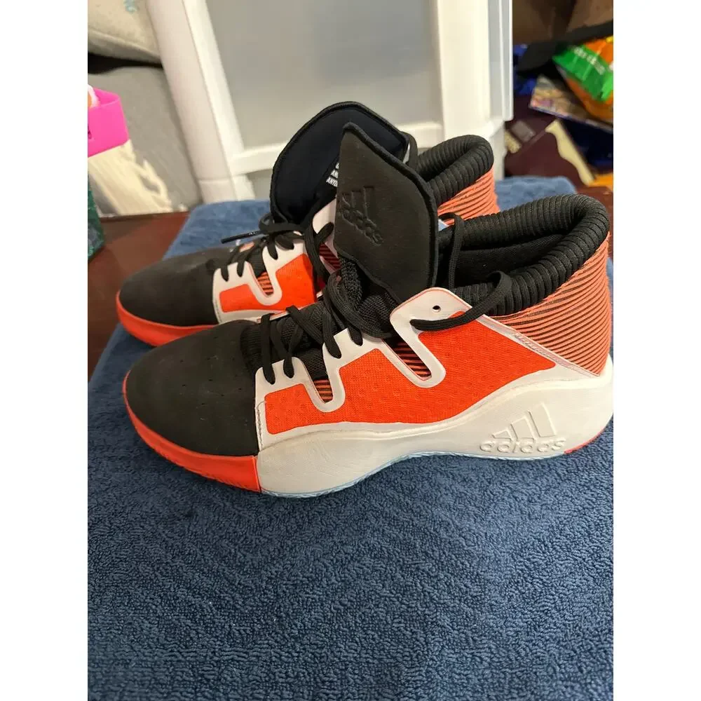 Adidas Shoes Men's Size 10 Pro Vision Basketball Sneaker Orange Black‎